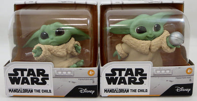 Star Wars The Mandalorian 2.2 Inch Action Figure Baby Bounties 2-Pack Series - The Child (Baby Yoda) Hold Me & Ball