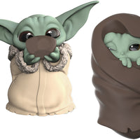 Star Wars The Mandalorian 2.2 Inch Action Figure Baby Bounties 2-Pack Series - The Child (Baby Yoda) Soup & Blanket
