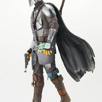 Star Wars The Mandalorian 10 Inch Statue Figure Premier Collection - The Mandalorian with Child