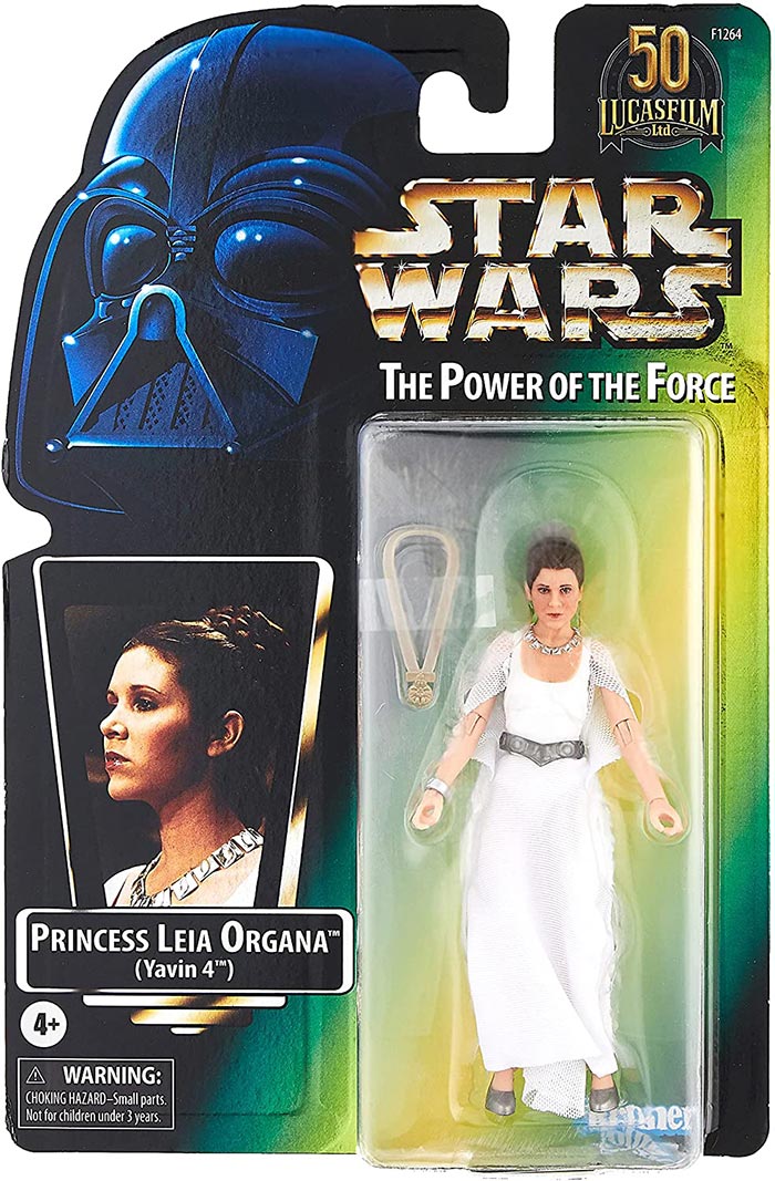 Star Wars The Power Of The Force 6 Inch Action Figure Lucasfilm 50th Anniversary Exclusive - Princess Leia Organa Yavin
