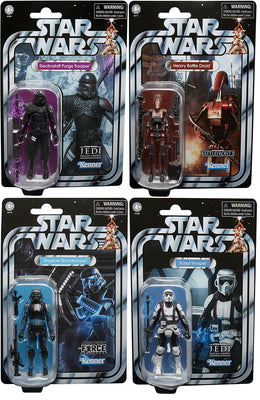 Star Wars The Vintage Collection 3.75 Inch Action Figure Gaming Greats Wave 1 - Set of (Shock - Purge - Shadow - Droid)