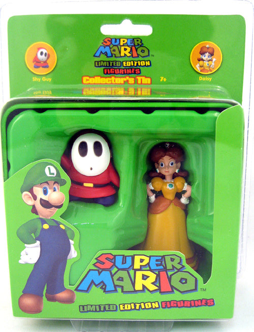 Super Mario Collector's Tin 2 Inch Mini Figurines Series 2 - Daisy & Shy Guy 2-Pack