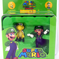 Super Mario Collector's Tin 2 Inch Mini Figurines Series 2 - Luigi & Koopa Troopa 2-Pack