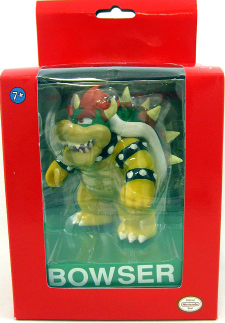 Super Mario 3 Inch Mini Collectible Figure - Bowser with Display Case