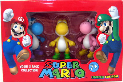 Super Mario 2 Inch Mini Figure Limited Edition - Yoshi Mini 3-Pack