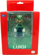 Super Mario 3 Inch Mini Collectible Figure - Luigi with Display Case