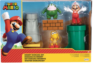 Super Mario World Of Nintendo 2 Inch Playset - Desert Diorama Set