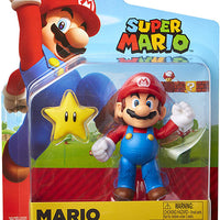 Super Mario 4 Inch Action Figure World Of Nintendo Wave 14 - Mario With Super Star