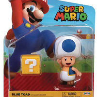 Super Mario World Of Nintendo 4 Inch Action Figure Wave 21 - Blue Toad