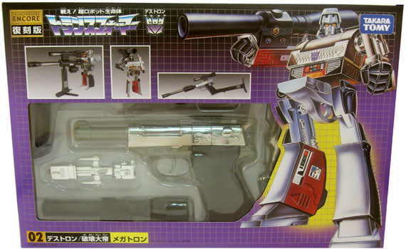 Takara Transformers Encore Collection Action Figures: Megatron 02 With Yellow Barrel Plug