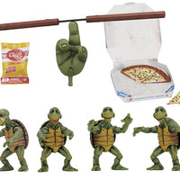 Teenage Mutant Ninja Turtles 1990 4 Inch Action Figure 1/4 Scale Series - Baby Turtles Set