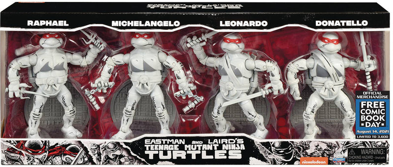 Teenage Mutant Ninja Turtles Black & White 6 Inch Action Figure Box Se