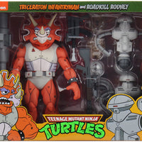 Teenage Mutant Ninja Turtles Cartoon Series 7 Inch Figure 2-Pack Exclusive - Triceraton Infantryman & Roadkill Rodney