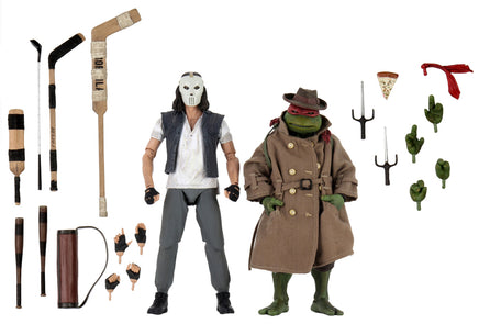 Teenage Mutant Ninja Turtles 7 Inch Action Figure Movie Series - Casey Jones & Raphael In Disguise