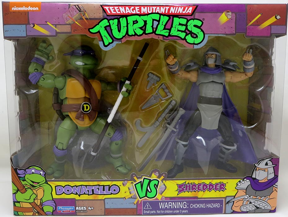 Teenage Mutant Ninja Turtles 6 Inch Action Figure Original TV 2-Pack - Donatello vs Shredder
