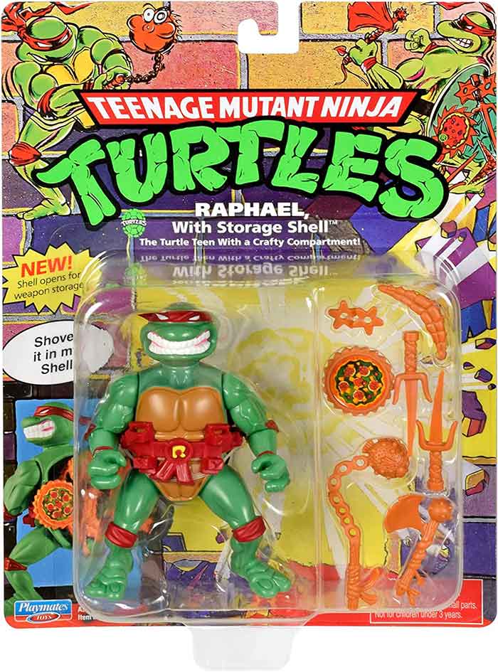 Teenage Mutant Ninja Turtles: 4” Original Classic Storage Shell Leonardo  Basic Figure by Playmates Toys