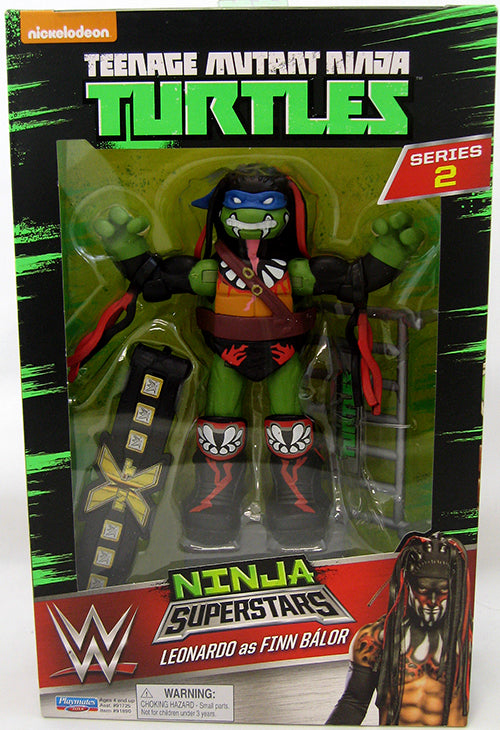 Teenage Mutant Ninja Turtles 6 Inch Action Figure WWE Collector Series - Leonardo as Finn Balor