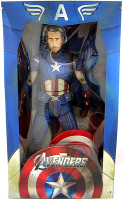The Avengers Movie 18 Inch Action Figure 1/4 Scale Series - Battle Damaged Movie Captain America