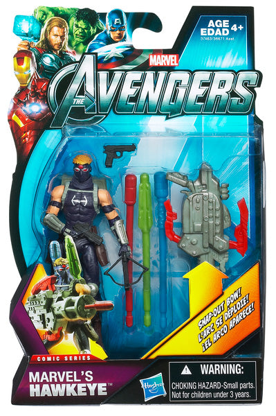 The Avengers 3.75 Inch Action Figure Series 1 - Marvel's Hawkeye #05