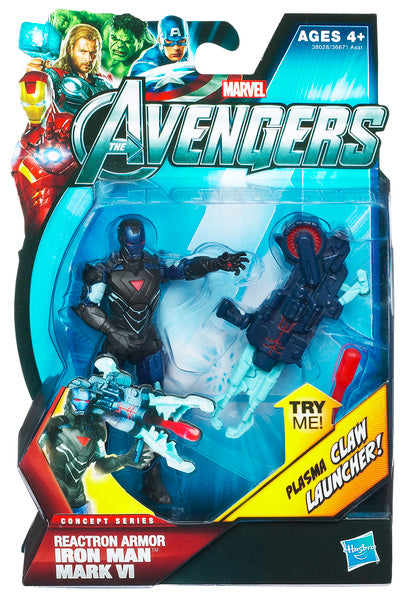 The Avengers 3.75 Inch Action Figure Series 2 - Reactron Armor Iron Man #07