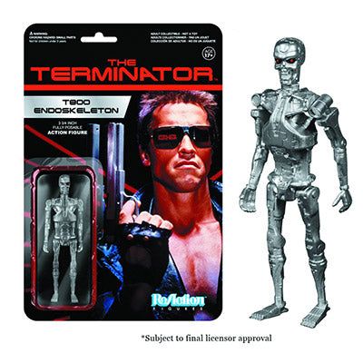 The Terminator 3.75 Inch Action Figure ReAction Series - T-800 Endoskeleton