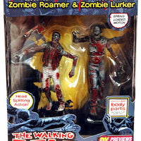 The Waling Dead 5 Inch Action Figure Comic Book Series 1 - Bloody Black & White Zombie Roamer & Zombie Lurker Exclusive
