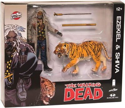 The Walking Dead 6 Inch Action Figure 2-Pack - Ezekiel & Shiva