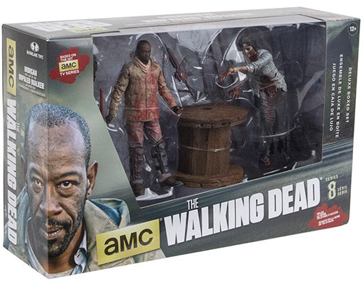 The Walking Dead 5 Inch Action Figure Deluxe Box Set - Morgan with Trap