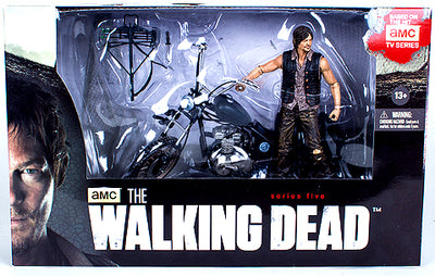 The Walking Dead 5 Inch Action Figure TV Deluxe Box Set - Daryl Dixon wih Chopper