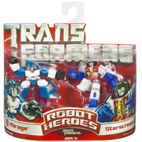 Transformers Action Figures Robot Heroes Wave 1: Mirage vs Starscream
