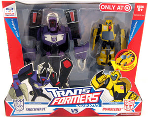 Transformers Animated Action Figure Deluxe Class 2-Pack: Exclusive Shockwave & Bumblebee