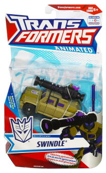 Transformers Animated Action Figure Deluxe Class Wave 5 (2009 Wave 1): Swindle