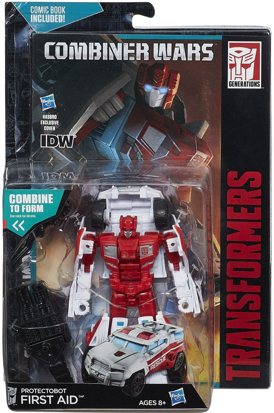 Transformers Generations Combiner Wars 6 Inch Figure Deluxe Class Wave 3 - First Aid (Sub-Standard Packaging)