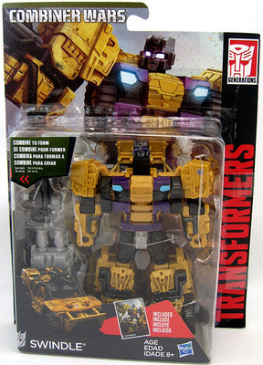 Transformers Generations Combiner Wars 6 Inch Action Figure Deluxe Class Wave 5 - Swindle (Sub-Standard Packaging)
