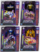 Transformers Generations Legacy 6 Inch Action Figure Deluxe Class Wave 1 - Set (Skids - Dragstrip - Arcee - Kickback)