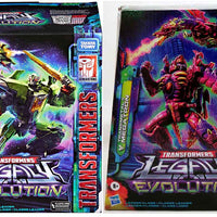 Transformers Legacy Evolution 8 Inch Action Figure Leader Class - Set of 2 (Skyquake - Megatron)