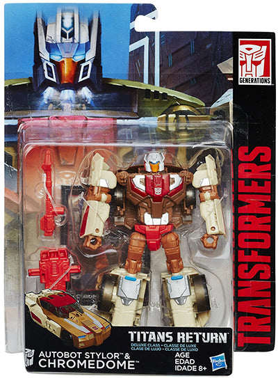 Transformers Generations Titans Return 6 Inch Action Figure Deluxe Class - Chromedome