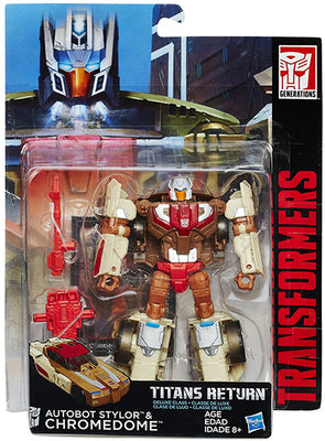 Transformers Generations Titans Return 6 Inch Action Figure Deluxe Class - Chromedome