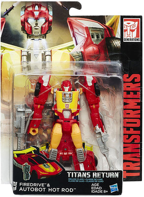 Transformers Generations Titans Return 6 Inch Action Figure Deluxe Class - Hot Rod