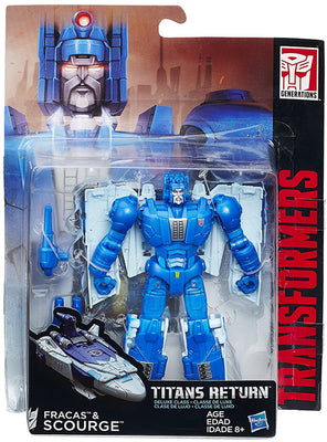 Transformers Generations Titans Return 6 Inch Figure Deluxe Class - Scourge with Fracas (Slight Shelf Wear Packaging)