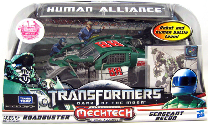 Transformers Dark of the Moon 6 Inch Action Figure Human Alliance - Roadbuster & Sergeant Recon (Japanese Version)