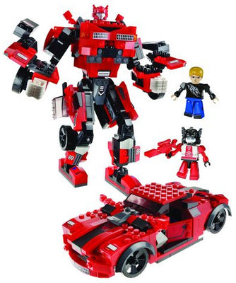 Transformers Kre-O 220 Pieces Lego Style Action Figure Deluxe Set - Sideswipe