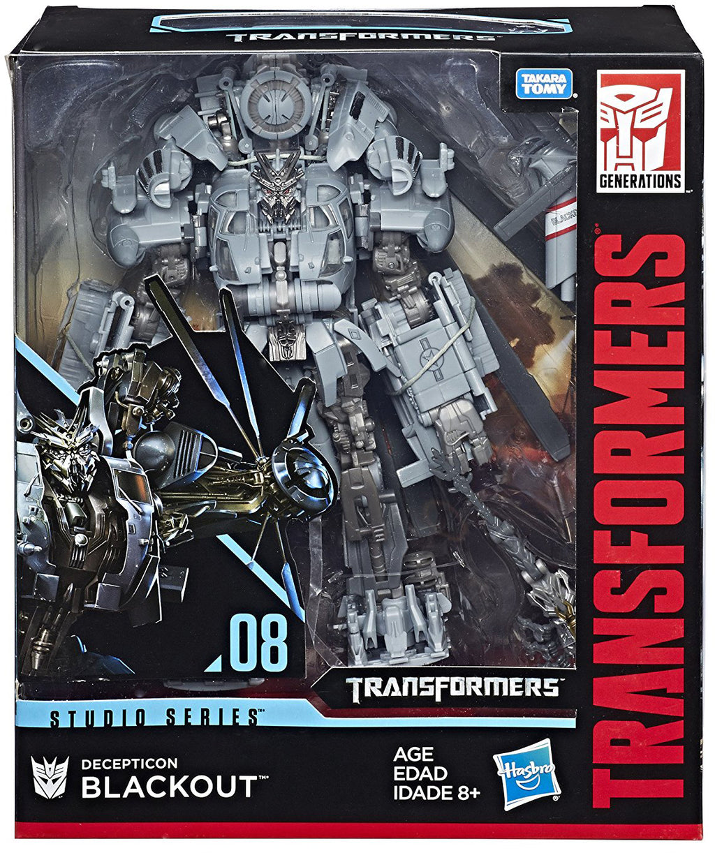 Transformers Movie Studio Series 10 Inch Action Figure Leader Class - Blackout #08 (Non Mint Packaging)