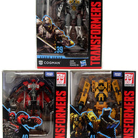 Transformers Movie Studios Series 5 Inch Action Figure Deluxe Class - Set of 3 (Cogman - Shatter - Scrapmetal)