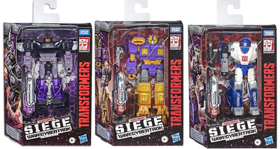 Transformers Siege War For Cybertron 6 Inch Action Figure Deluxe Class - Set of 3 (Barricade - Impactor - Mirage)