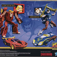 Transformers Street Fighter 6 Inch Action Figure - Hot Rod Ken vs Arcee Chun-Li