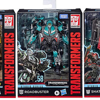 Transformers Studio Series 6 Inch Action Figure Deluxe Class - Set of 3 (Offroad Bumblebee - Roadbuster - Shatter)