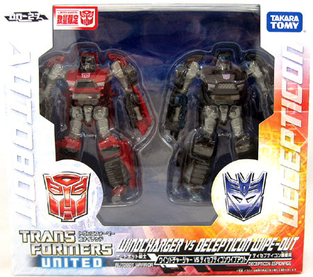 Transformers United 4 Inch Action Figure 2-Pack - Windcharger vs Wipe-Out UN-27