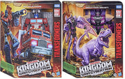 Transformers War For Cybertron Kingdom 8 Inch Action Figure Leader Class Wave 1 - Set of 2 (Megatron - Optimus)