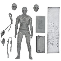 Universal Monsters 7 Inch Action Figure Ultimate - Mummy Black & White Version